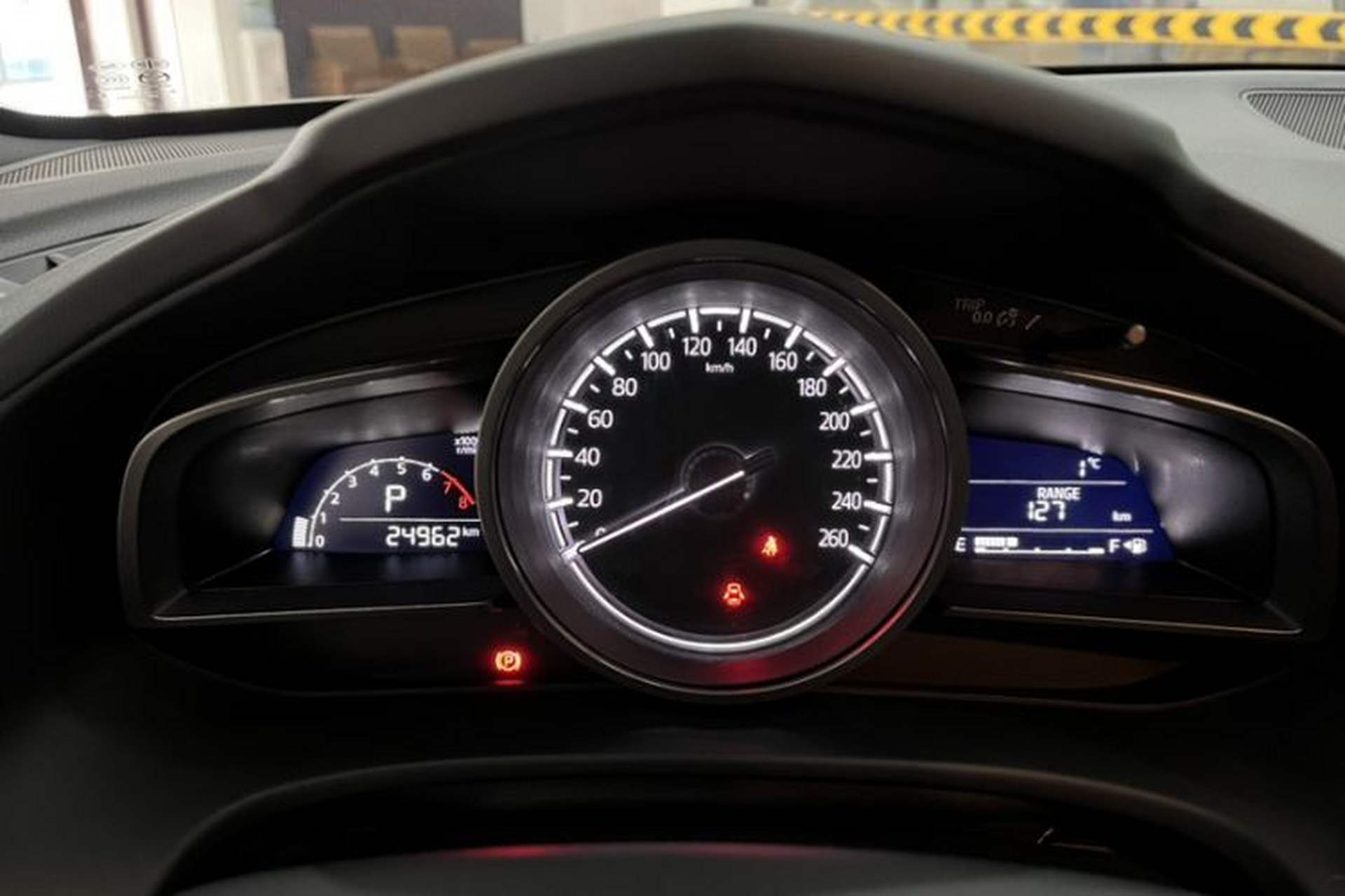 Used Mazda CX-4 2021 2.0L Automatic Two-Wheel Drive Blue Sky Exploration Edition Odometer Close Up