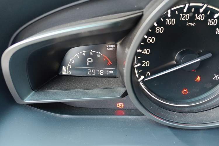Used Mazda CX-4 2021 2.0L Automatic Two-Wheel Drive Blue Sky Luxury Edition Odometer Close Up