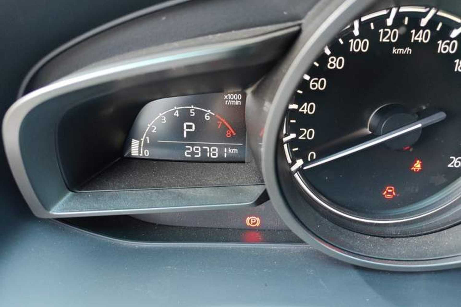 Used Mazda CX-4 2021 2.0L Automatic Two-Wheel Drive Blue Sky Luxury Edition Odometer Close Up
