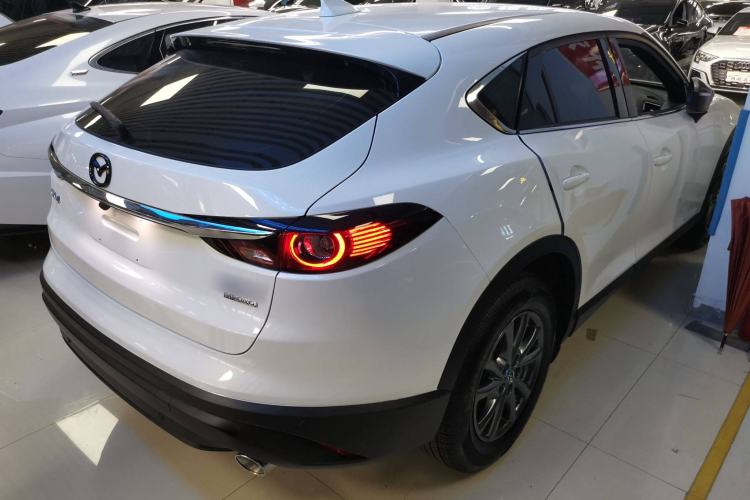 Used Mazda CX-4 2021 2.0L Automatic Two-Wheel Drive Blue Sky Dynamic Edition Rear Right 45 Deg