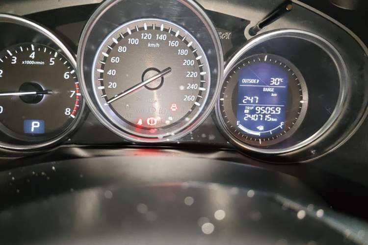 Used Mazda CX-5 2012 2.0L Four-Wheel Drive Deluxe Edition Odometer Close Up