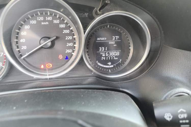 Used Mazda CX-5 2012 2.0L Four-Wheel Drive Deluxe Edition Odometer Close Up