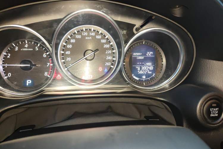 Used Mazda CX-5 2012 2.0L Two-Wheel Drive Comfort Edition Odometer Close Up