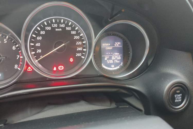 Used Mazda CX-5 2012 2.0L Two-Wheel Drive Comfort Edition Odometer Close Up