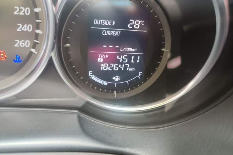 Used Mazda CX-5 2013 2.5L Automatic 4x4 Luxury Version Odometer Close Up