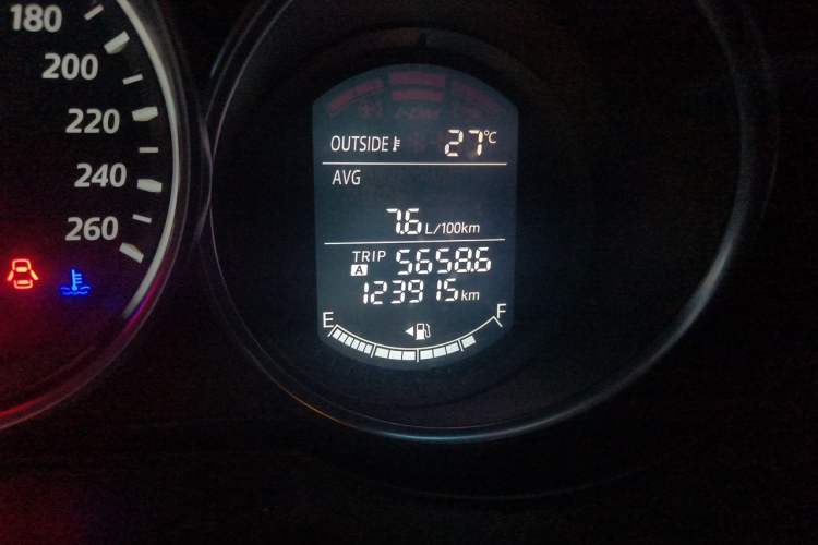 Used Mazda CX-5 2013 2.0L Automatic Two-Wheel Drive Comfort Version Odometer Close Up