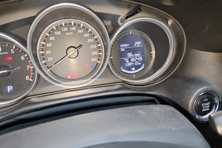 Used Mazda CX-5 2013 2.0L Automatic Two-Wheel Drive Comfort Version Odometer Close Up