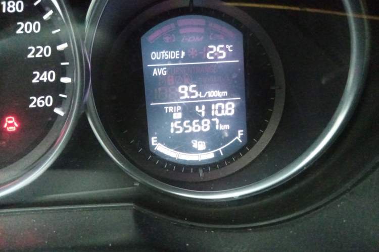 Used Mazda CX-5 2013 2.0L Automatic 4x4 Elite Version Odometer Close Up