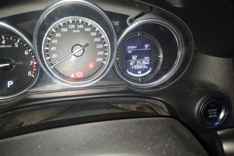 Used Mazda CX-5 2013 2.0L Automatic Two-Wheel Drive Comfort Version Odometer Close Up