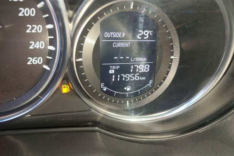 Used Mazda CX-5 2013 2.0L Automatic Two-Wheel Drive Comfort Version Odometer Close Up