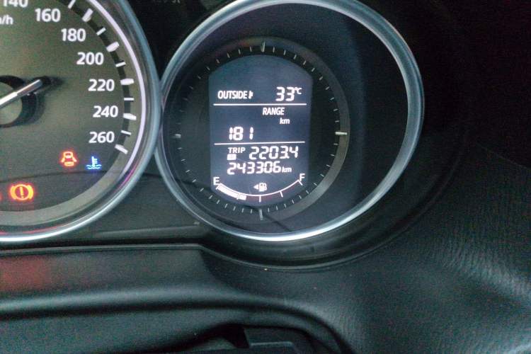 Used Mazda CX-5 2013 2.0L Automatic Two-Wheel Drive Comfort Version Odometer Close Up