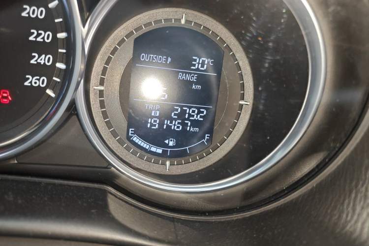 Used Mazda CX-5 2013 2.0L Automatic Two-Wheel Drive Comfort Version Odometer Close Up