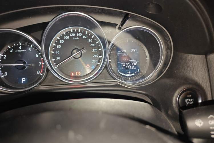 Used Mazda CX-5 2013 2.0L Automatic Two-Wheel Drive Comfort Version Odometer Close Up