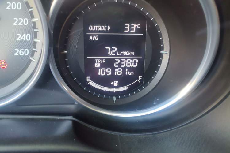 Used Mazda CX-5 2013 2.0L Manual Two-Wheel Drive Comfort Version Odometer Close Up