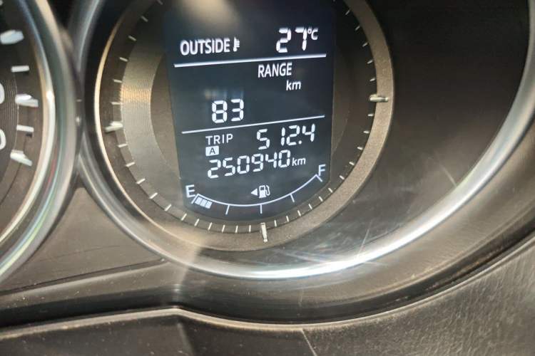 Used Mazda CX-5 2013 2.0L Manual Two-Wheel Drive Comfort Version Odometer Close Up