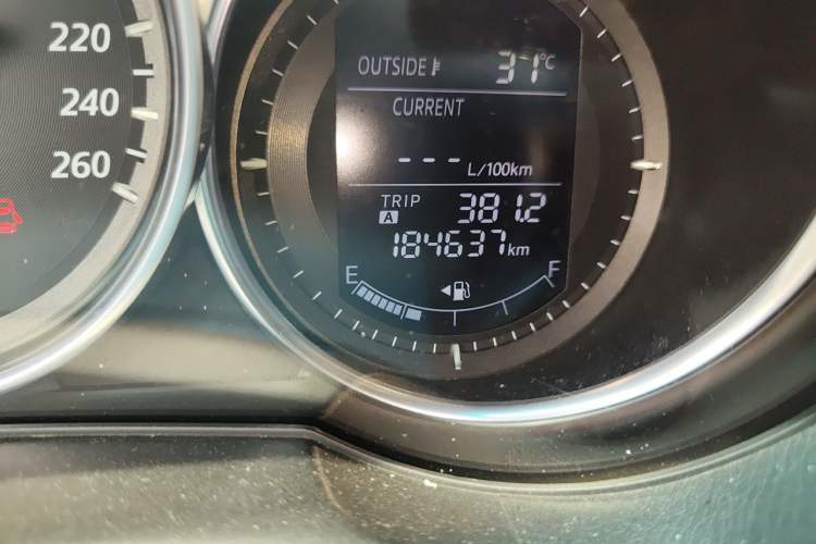 Used Mazda CX-5 2013 2.0L Automatic Two-Wheel Drive Comfort Version Odometer Close Up