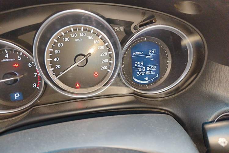 Used Mazda CX-5 2013 2.0L Automatic Two-Wheel Drive Comfort Version Odometer Close Up