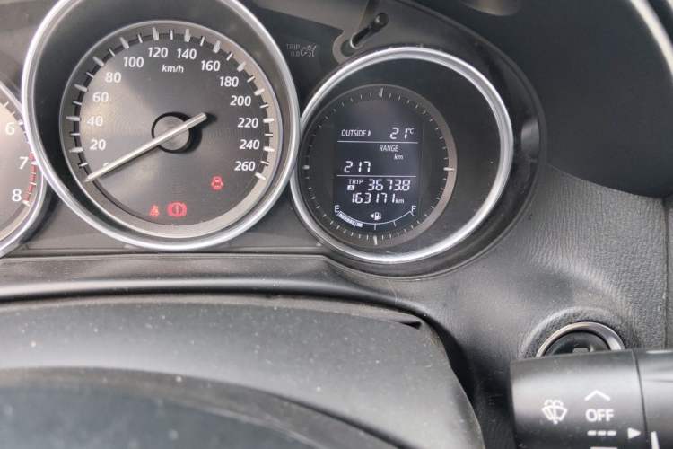 Used Mazda CX-5 2013 2.0L Manual Two-Wheel Drive Comfort Version Odometer Close Up