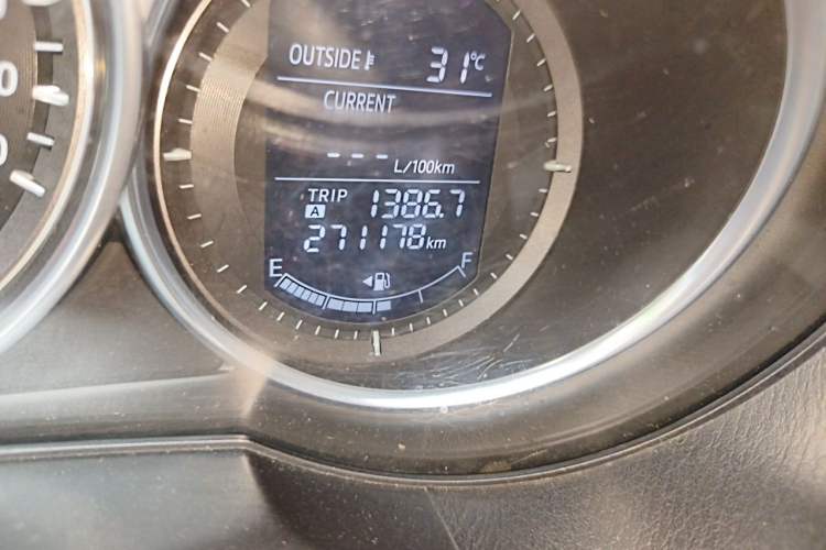 Used Mazda CX-5 2013 2.0L Automatic Two-Wheel Drive Comfort Version Odometer Close Up