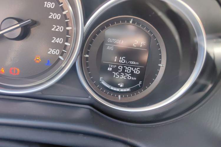 Used Mazda CX-5 2013 2.0L Automatic 4x4 Prestige Edition Odometer Close Up