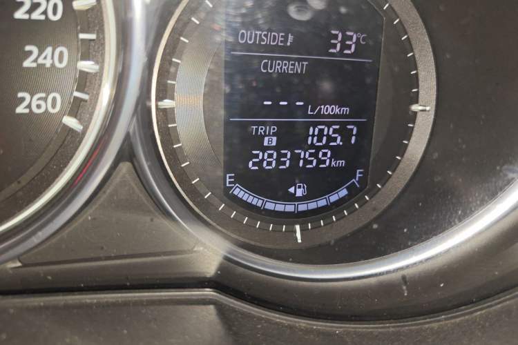 Used Mazda CX-5 2013 2.5L Automatic 4x4 Luxury Version Odometer Close Up