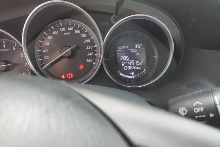 Used Mazda CX-5 2013 2.0L Automatic Two-Wheel Drive Comfort Version Odometer Close Up