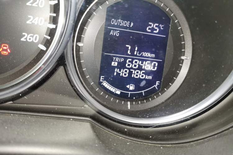 Used Mazda CX-5 2013 2.0L Automatic Two-Wheel Drive Comfort Version Odometer Close Up