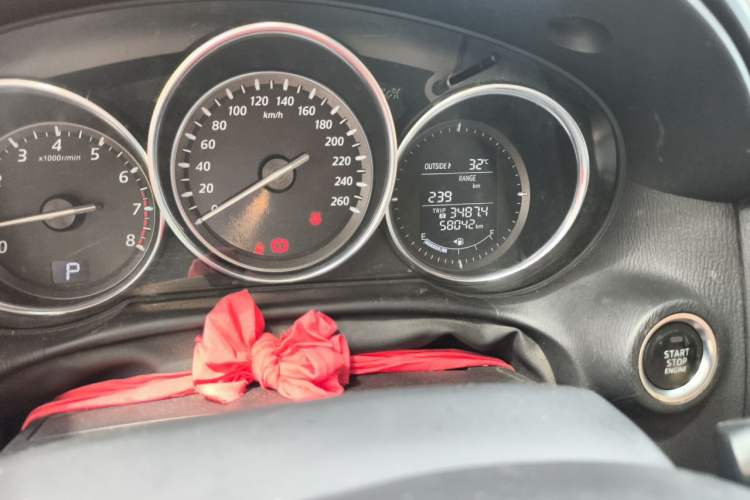 Used Mazda CX-5 2013 2.0L Automatic Two-Wheel Drive Comfort Version Odometer Close Up