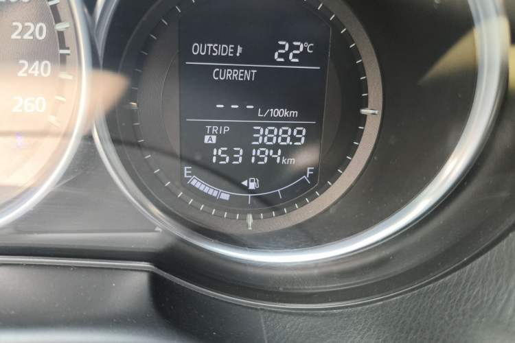 Used Mazda CX-5 2013 2.0L Automatic Two-Wheel Drive Comfort Version Odometer Close Up