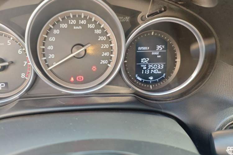 Used Mazda CX-5 2013 2.0L Automatic Two-Wheel Drive Comfort Version Odometer Close Up