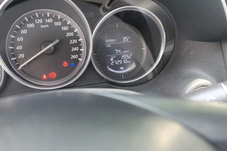Used Mazda CX-5 2013 2.0L Automatic Two-Wheel Drive Comfort Version Odometer Close Up