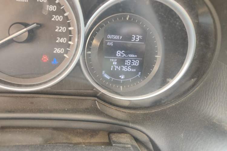 Used Mazda CX-5 2013 2.0L Automatic Two-Wheel Drive Comfort Version Odometer Close Up