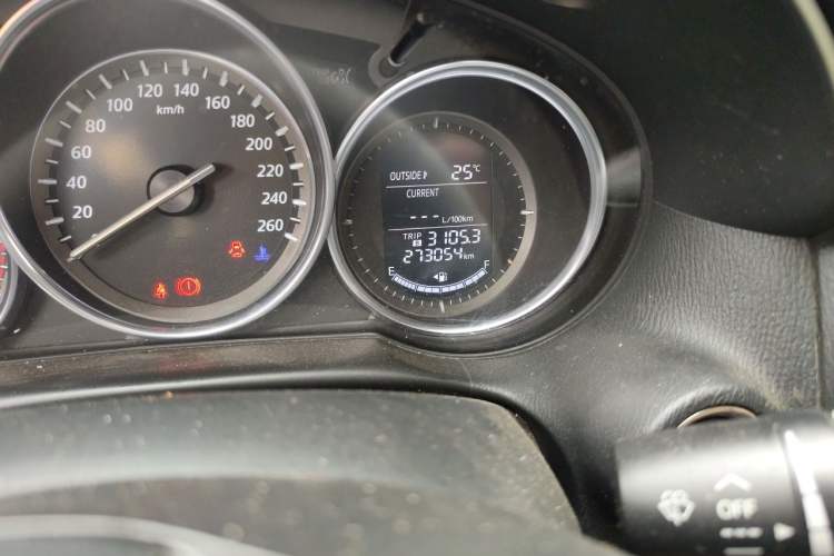 Used Mazda CX-5 2013 2.0L Automatic Two-Wheel Drive Comfort Version Odometer Close Up