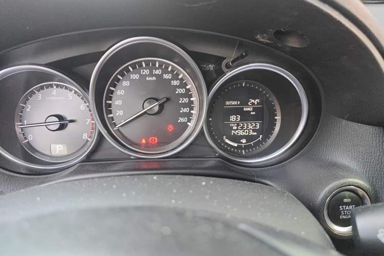 Used Mazda CX-5 2013 2.0L Automatic Two-Wheel Drive Comfort Version Odometer Close Up