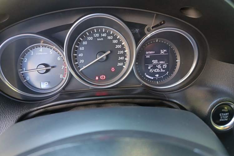 Used Mazda CX-5 2013 2.0L Automatic Two-Wheel Drive Comfort Version Odometer Close Up