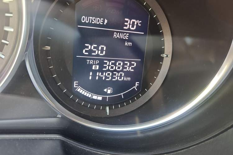 Used Mazda CX-5 2014 2.0L Automatic Two-Wheel Drive Urban Version Odometer Close Up