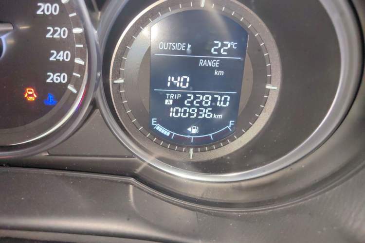 Used Mazda CX-5 2014 2.0L Automatic Two-Wheel Drive Urban Version Odometer Close Up