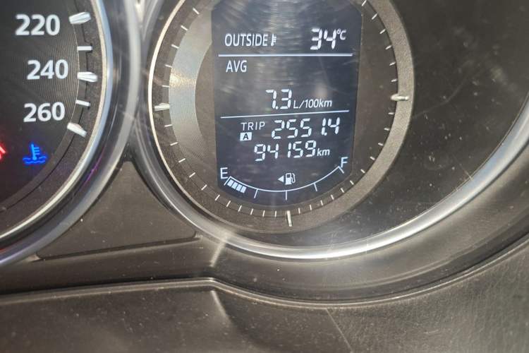 Used Mazda CX-5 2014 2.0L Automatic Two-Wheel Drive Urban Version Odometer Close Up
