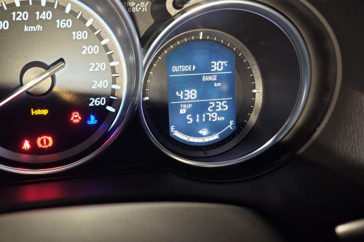 Used Mazda CX-5 2014 2.0L Automatic Two-Wheel Drive Urban Version Odometer Close Up