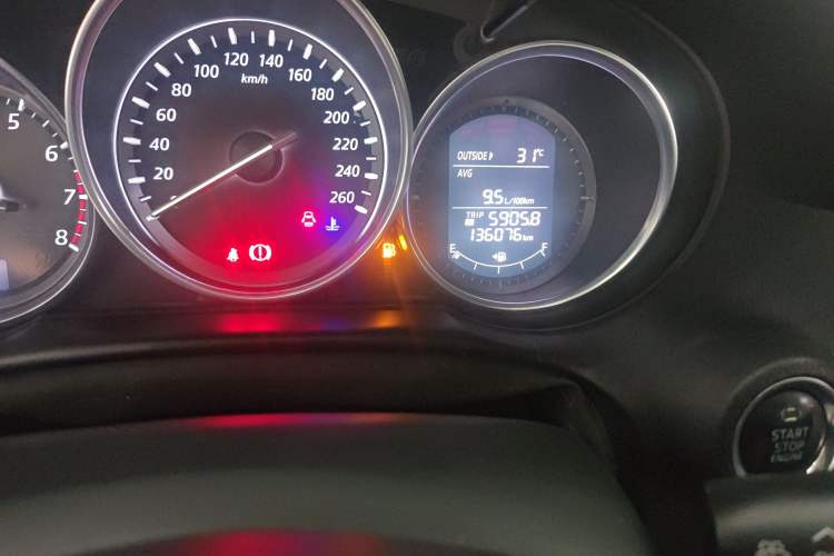 Used Mazda CX-5 2014 2.0L Automatic Two-Wheel Drive Urban Version Odometer Close Up