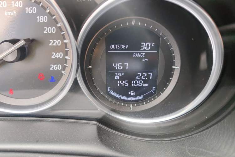 Used Mazda CX-5 2014 2.0L Automatic Two-Wheel Drive Urban Version Odometer Close Up