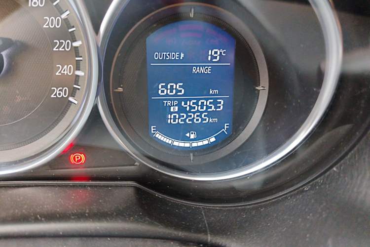 Used Mazda CX-5 2015 2.0L Automatic Two-Wheel Drive Urban Version Odometer Close Up