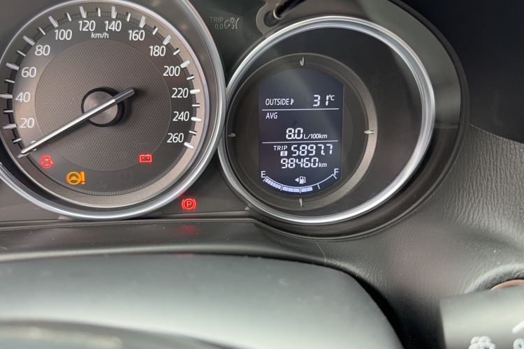 Used Mazda CX-5 2015 2.0L Automatic Two-Wheel Drive Urban Version Odometer Close Up