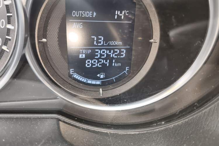 Used Mazda CX-5 2015 2.0L Manual Two-Wheel Drive Comfort Version Odometer Close Up