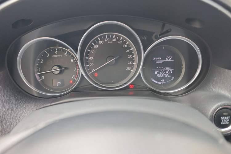 Used Mazda CX-5 2015 2.0L Automatic Two-Wheel Drive Urban Version Odometer Close Up