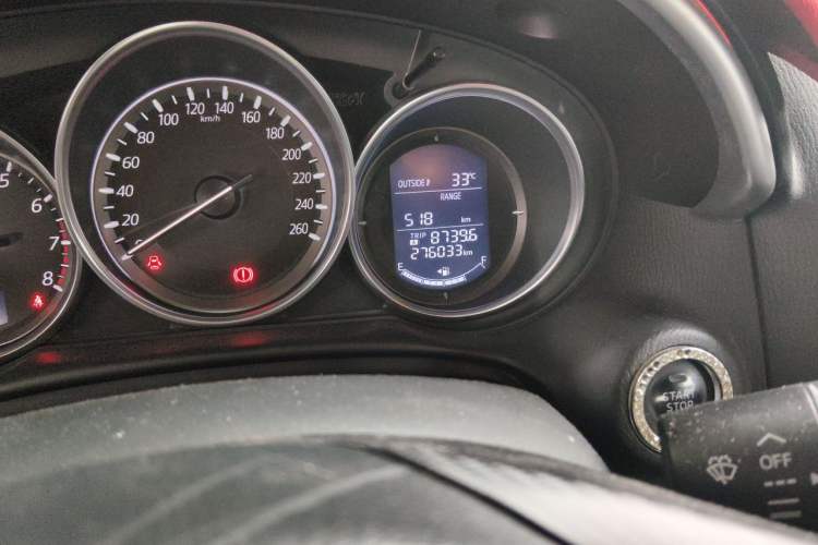 Used Mazda CX-5 2015 2.0L Manual Two-Wheel Drive Comfort Version Odometer Close Up