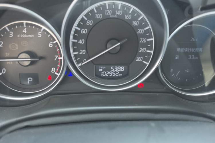 Used Mazda CX-5 2015 2.5L Automatic 4x4 Prestige Edition Odometer Close Up