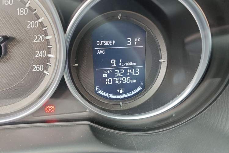 Used Mazda CX-5 2015 2.0L Automatic 4x4 Luxury Edition Odometer Close Up