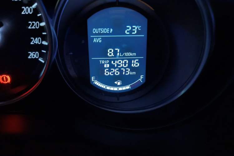 Used Mazda CX-5 2015 2.0L Automatic 2WD Comfort Edition Odometer Close Up