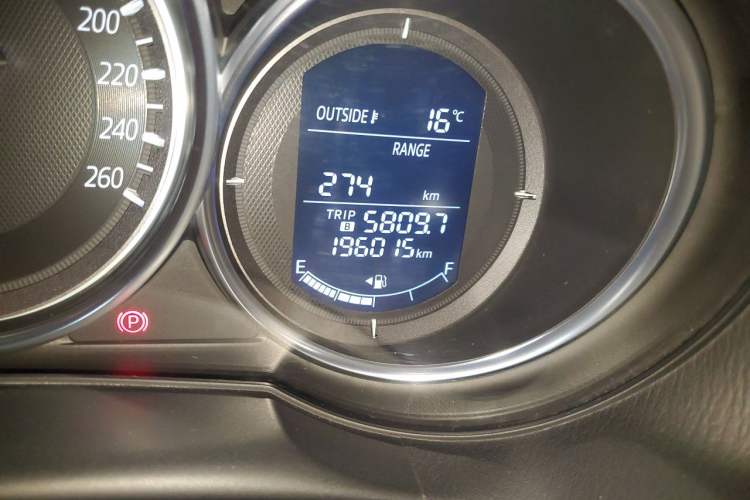 Used Mazda CX-5 2015 2.0L Automatic Two-Wheel Drive Urban Version Odometer Close Up